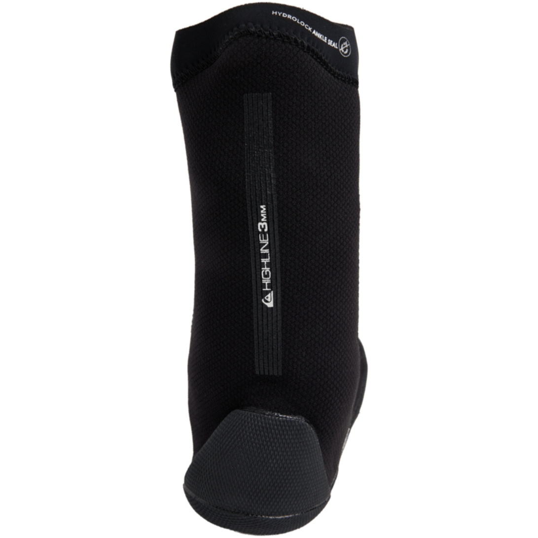 2026 Quiksilver Mens Highline 3mm Split Toe Sock Boot 25AW193504 - Black